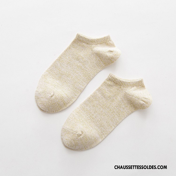 Chaussette Basse Femme Absorber La Sueur Le Nouveau Coton Respirant Invisible Chaussette Basse Coupée Gris Clair