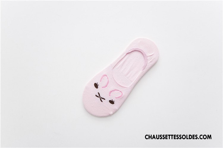 Chaussette Basse Femme Antidérapant Charmant Le Nouveau Silicone Coton Bio Dessin Animé Gris