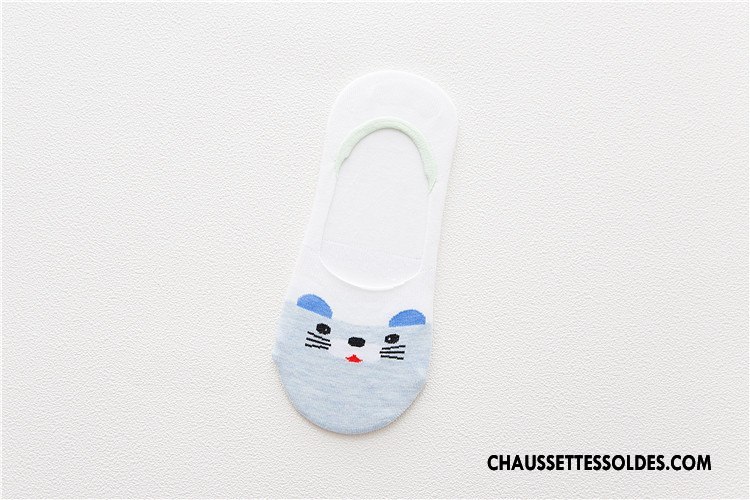 Chaussette Basse Femme Antidérapant Dessin Animé Le Nouveau Petit Animal Invisible Jaune