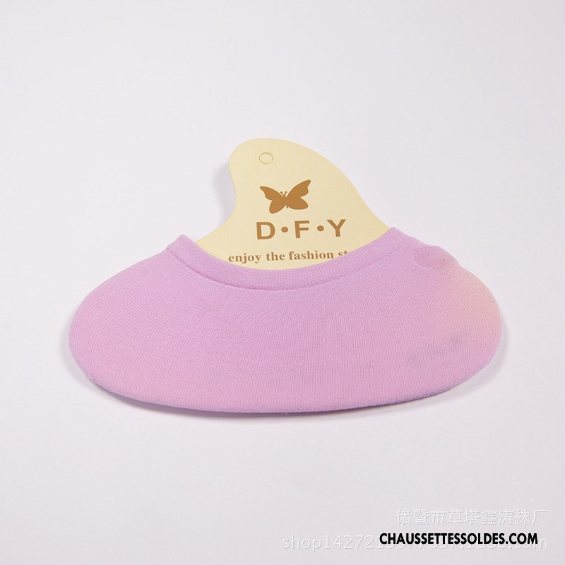 Chaussette Basse Femme Antidérapant Homme Silicone Invisible Chaussette De Noël Enfant Rose Clair