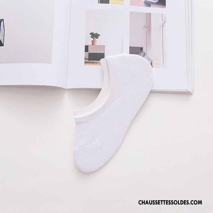 Chaussette Basse Femme Antidérapant Le Nouveau Tous Les Assortis Été Invisible Silicone Pure Violet