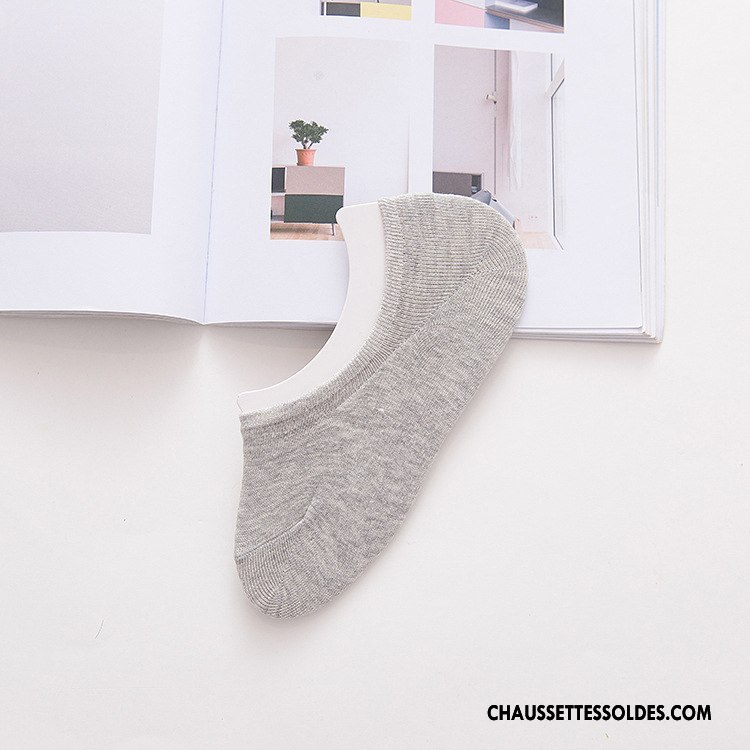 Chaussette Basse Femme Antidérapant Le Nouveau Tous Les Assortis Été Invisible Silicone Pure Violet