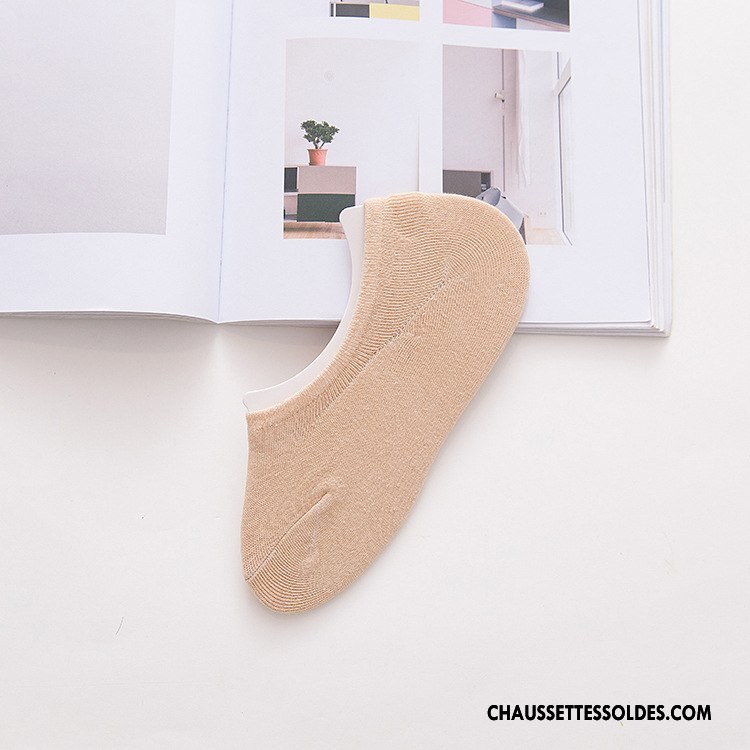 Chaussette Basse Femme Antidérapant Le Nouveau Tous Les Assortis Été Invisible Silicone Pure Violet