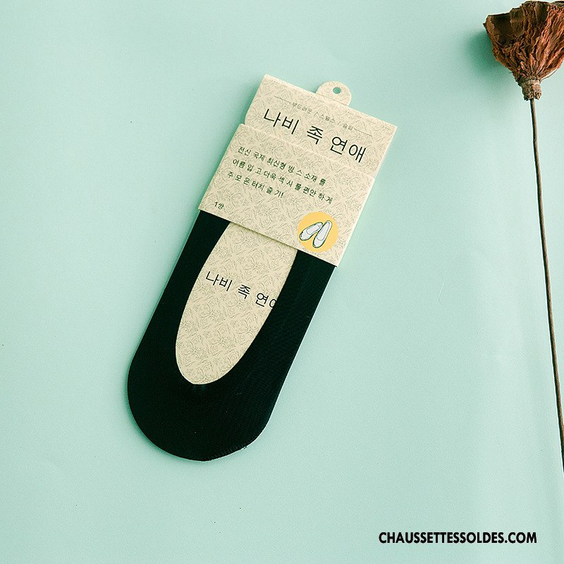 Chaussette Basse Femme Antidérapant Pas De Traces Été Dame Silicone Une Pièce Marron / Brun Clair