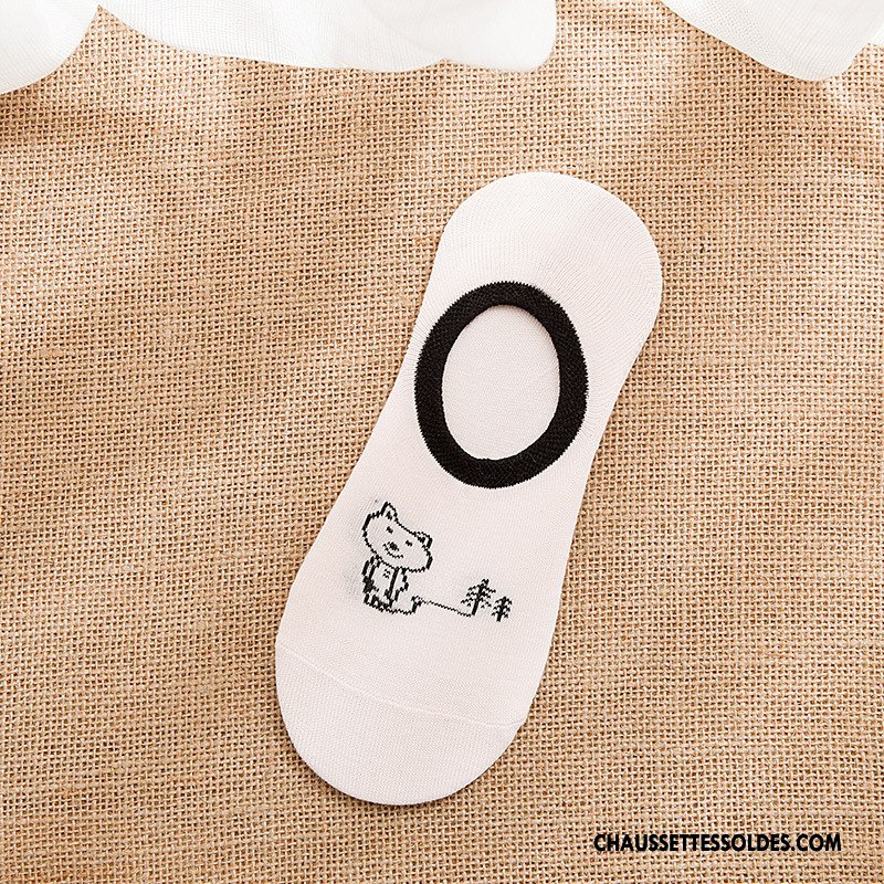 Chaussette Basse Femme Chat Dessin Animé Invisible Le Nouveau Chaussette Basse Coupée Animal Rose