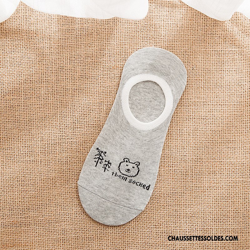 Chaussette Basse Femme Chat Dessin Animé Invisible Le Nouveau Chaussette Basse Coupée Animal Rose
