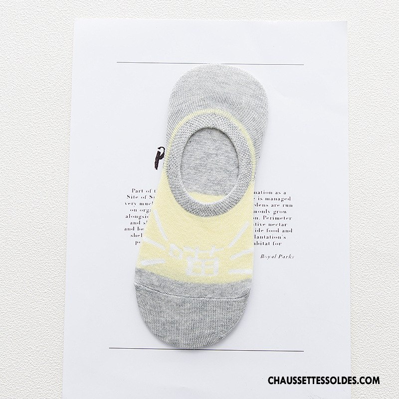 Chaussette Basse Femme Chat Le Nouveau Dame Invisible Dessin Animé Chaussettes En Coton Bleu