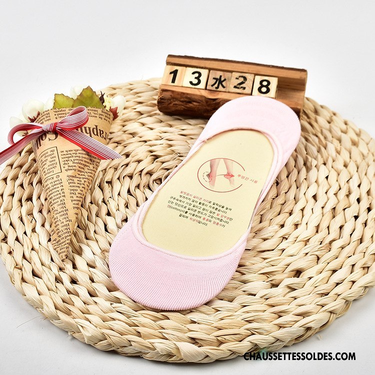 Chaussette Basse Femme Chaussette Basse Coupée Absorber La Sueur Le Nouveau Printemps Été Invisible Pure Vert Clair