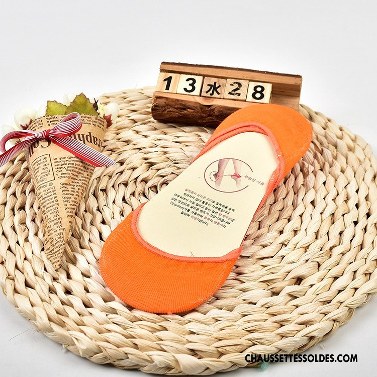 Chaussette Basse Femme Chaussette Basse Coupée Absorber La Sueur Le Nouveau Printemps Été Invisible Pure Vert Clair