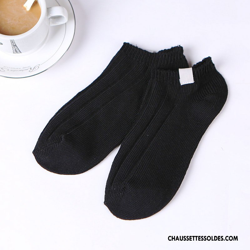 Chaussette Basse Femme Chaussette Basse Coupée Chaussette Courte Élève Style Chaud Rayé Art Pure Vert