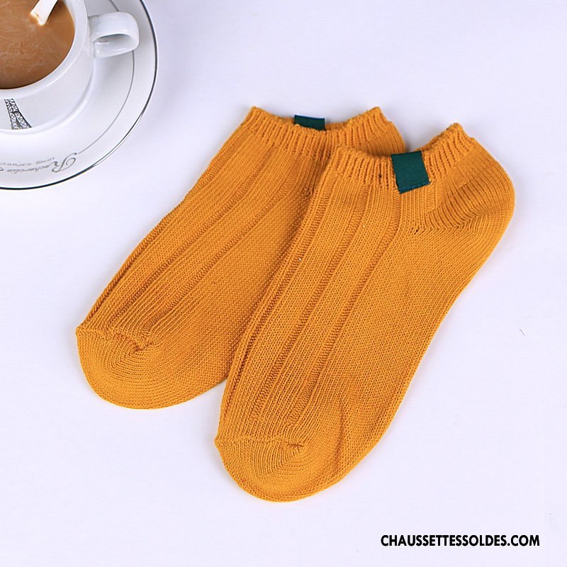 Chaussette Basse Femme Chaussette Basse Coupée Chaussette Courte Élève Style Chaud Rayé Art Pure Vert