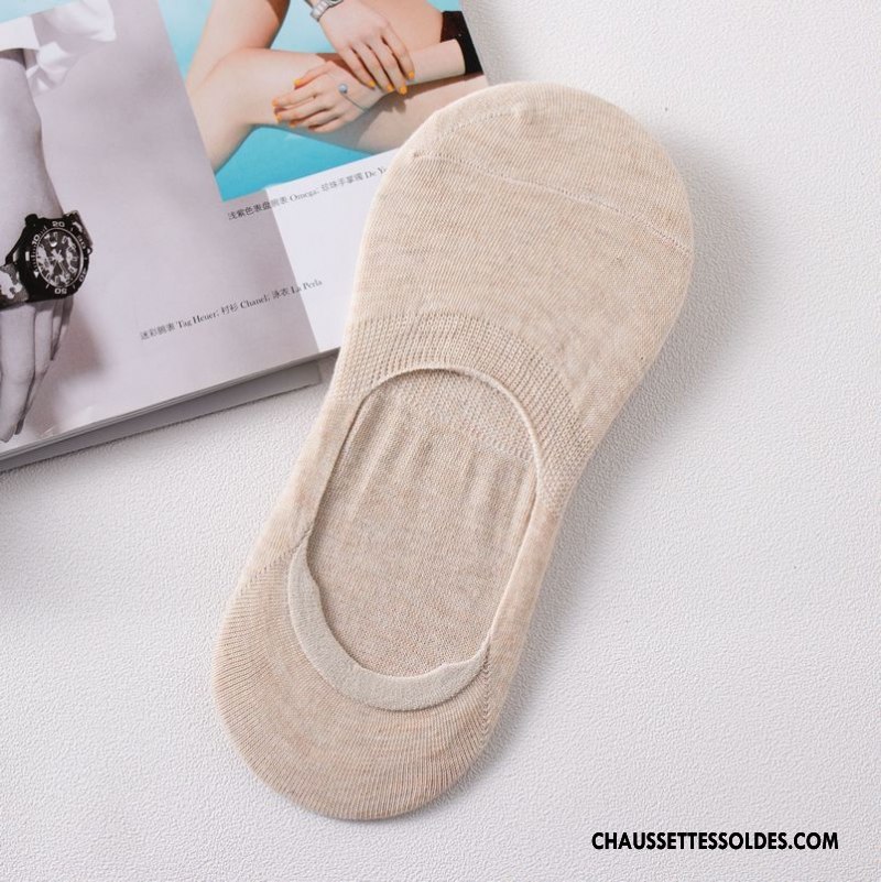 Chaussette Basse Femme Chaussette Basse Coupée Dame Matelassé Invisible Pure Noir
