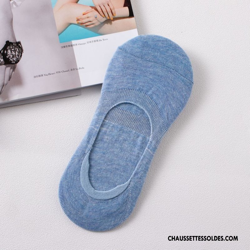Chaussette Basse Femme Chaussette Basse Coupée Dame Matelassé Invisible Pure Noir