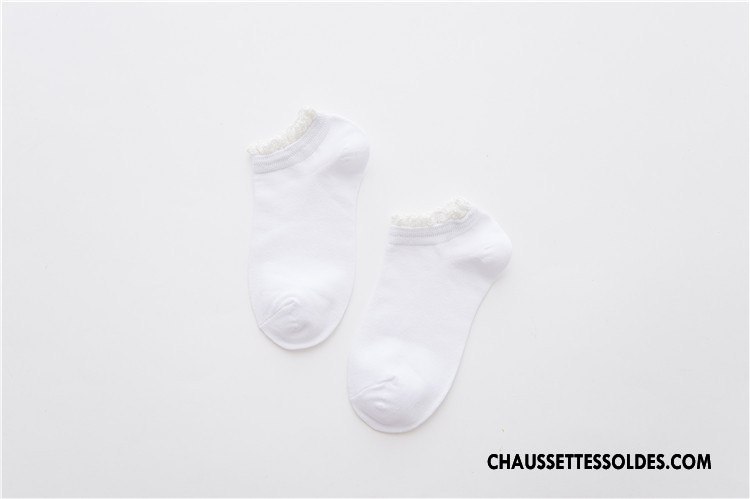Chaussette Basse Femme Chaussette Basse Coupée Dentelle Le Nouveau Chaussette Courte 100% Coton Style Chaud Couleurs De Bonbons Pure Jaune