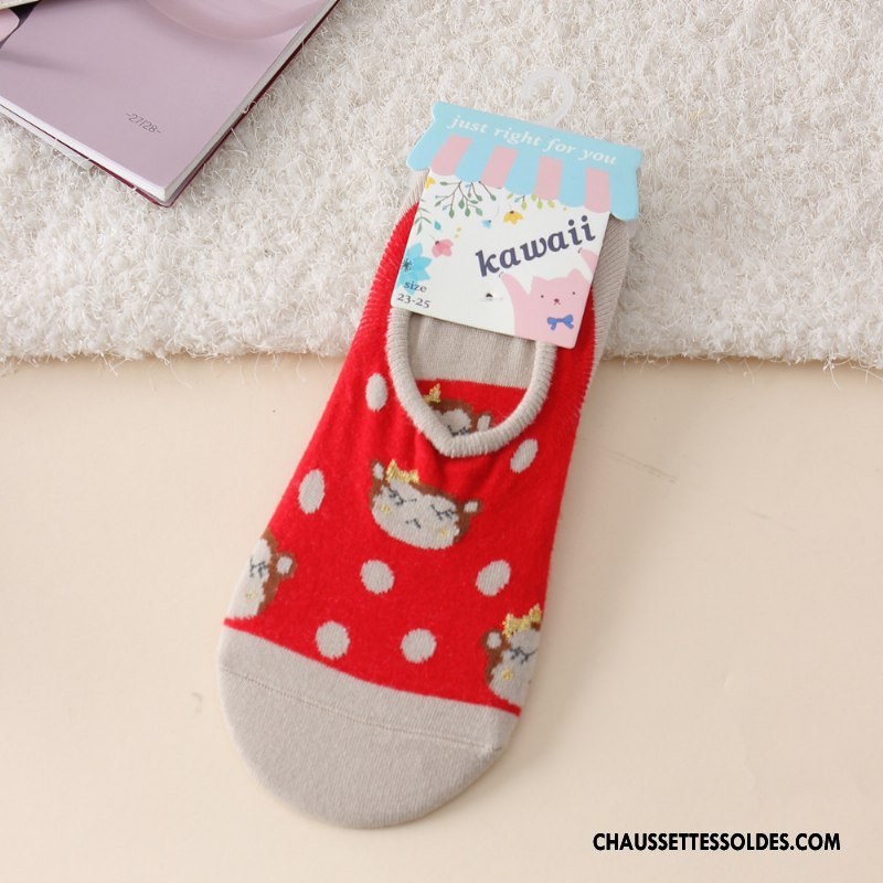 Chaussette Basse Femme Chaussette Basse Coupée Dessin Animé Le Nouveau Bleu