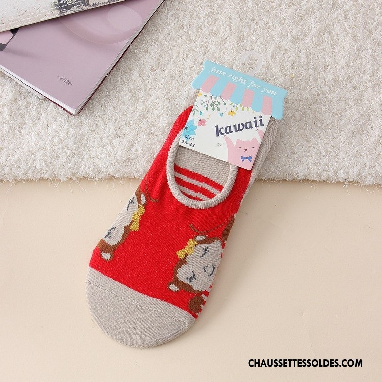 Chaussette Basse Femme Chaussette Basse Coupée Dessin Animé Le Nouveau Bleu
