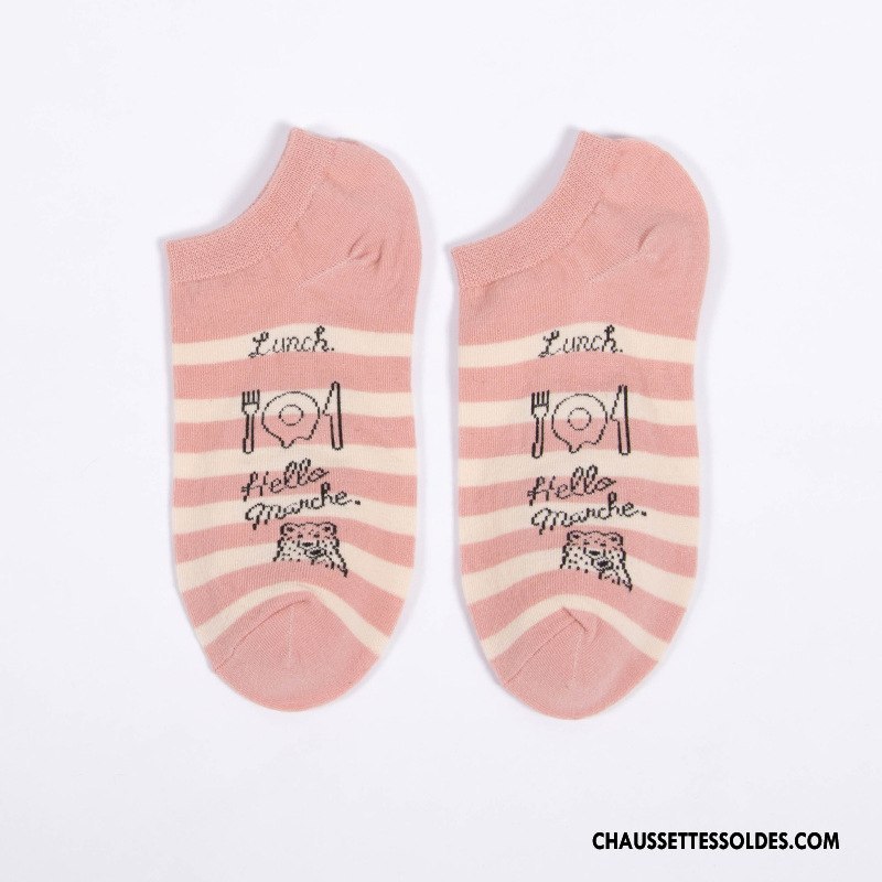 Chaussette Basse Femme Chaussette Basse Coupée Le Nouveau Coton Marron / Brun