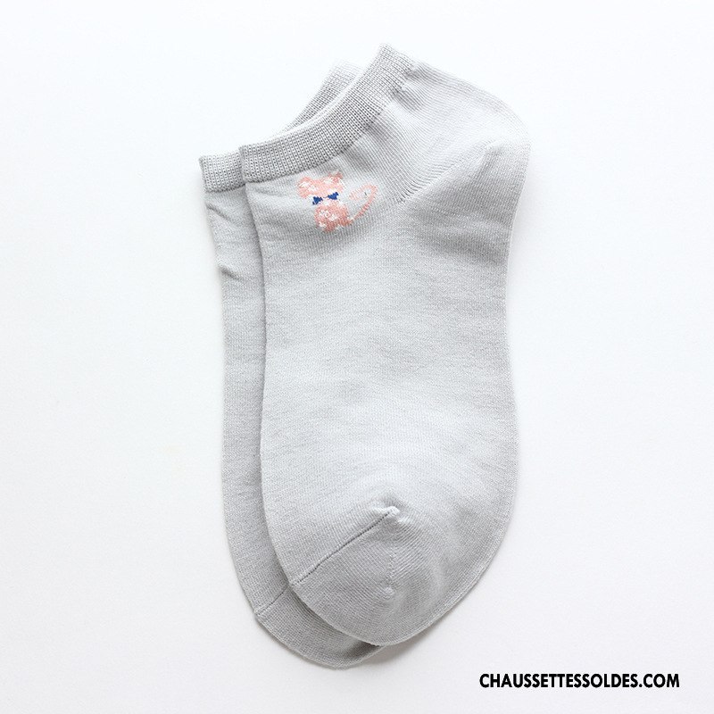 Chaussette Basse Femme Chaussette Basse Coupée Le Nouveau Coton Marron / Brun