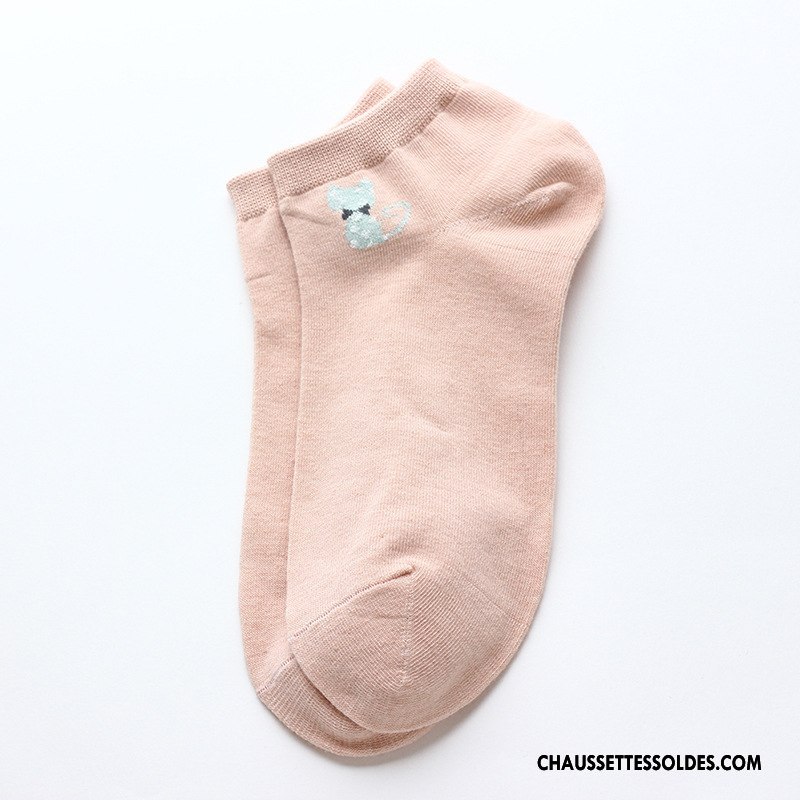 Chaussette Basse Femme Chaussette Basse Coupée Le Nouveau Coton Marron / Brun
