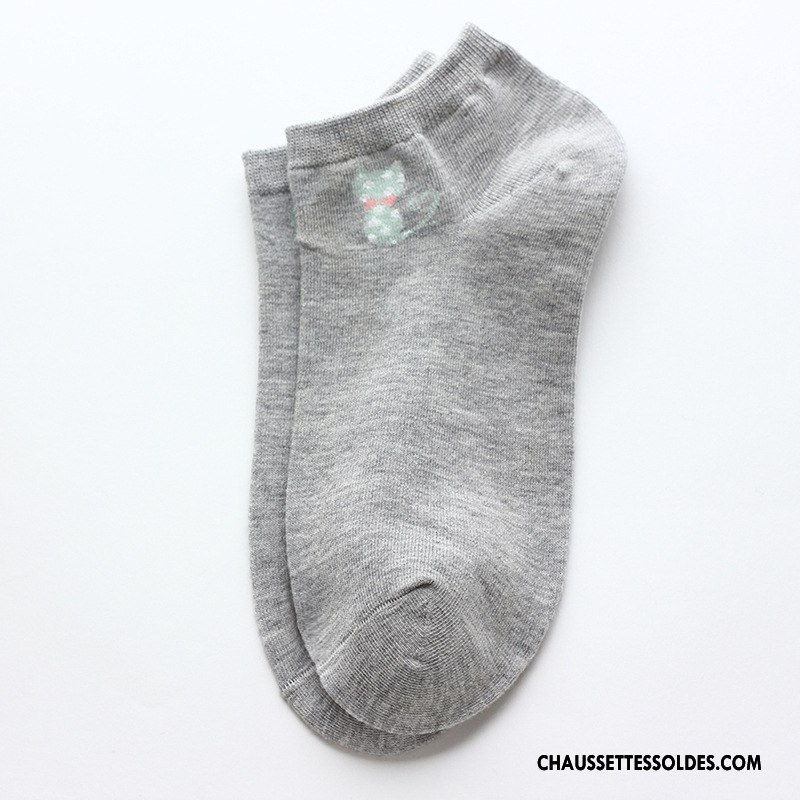 Chaussette Basse Femme Chaussette Basse Coupée Le Nouveau Coton Marron / Brun