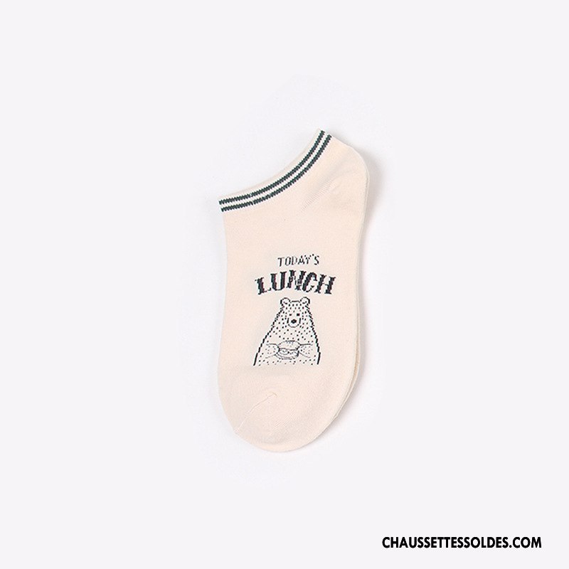 Chaussette Basse Femme Chaussette Basse Coupée Le Nouveau Coton Marron / Brun