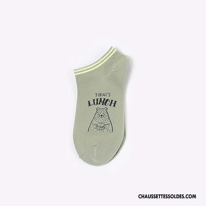 Chaussette Basse Femme Chaussette Basse Coupée Le Nouveau Coton Marron / Brun