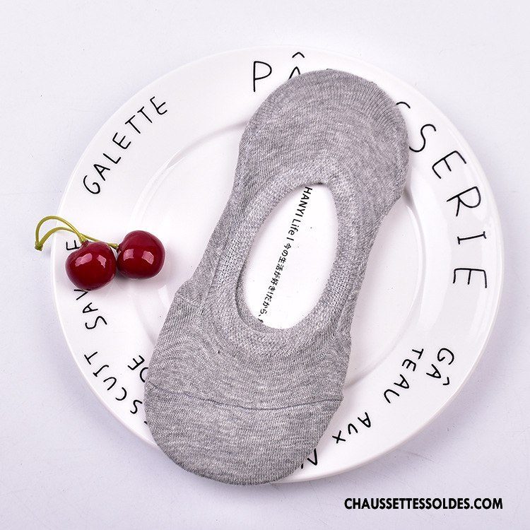 Chaussette Basse Femme Chaussette Basse Coupée Le Nouveau Mode Tous Les Assortis Invisible Été Couleurs De Bonbons Rose