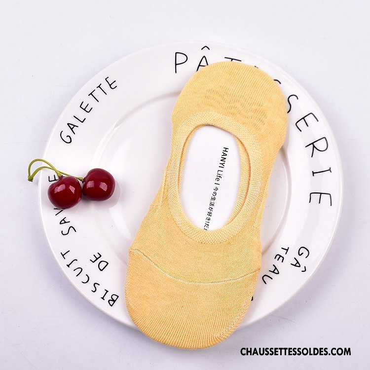 Chaussette Basse Femme Chaussette Basse Coupée Le Nouveau Mode Tous Les Assortis Invisible Été Couleurs De Bonbons Rose