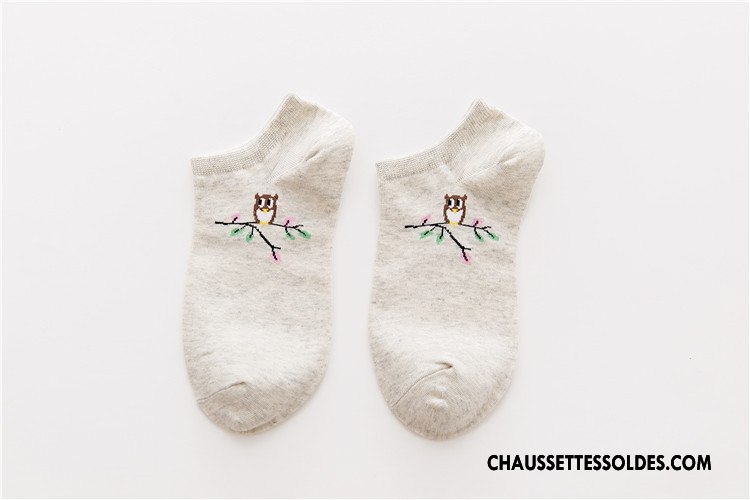 Chaussette Basse Femme Chaussette Basse Coupée Nouveau Le Nouveau L'automne Simple Hiver Bleu Clair