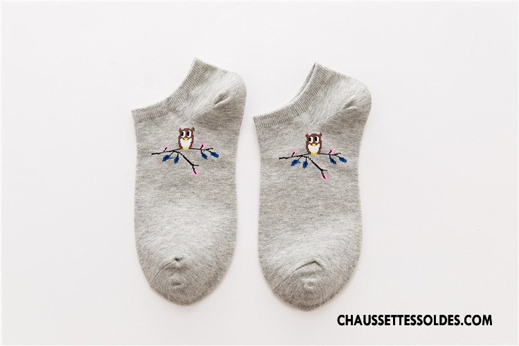 Chaussette Basse Femme Chaussette Basse Coupée Nouveau Le Nouveau L'automne Simple Hiver Bleu Clair
