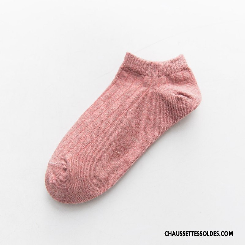 Chaussette Basse Femme Chaussette Basse Coupée Plaine Dame Matelassé Été Printemps Bleu Clair