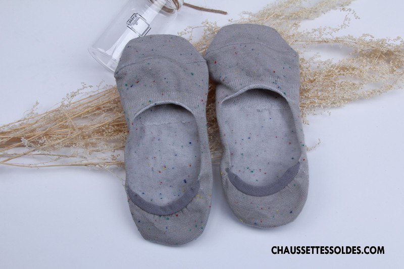 Chaussette Basse Femme Chaussette Basse Coupée Yarn Dame Invisible Le Nouveau Nouvelles Arrivées Pure Jaune Clair