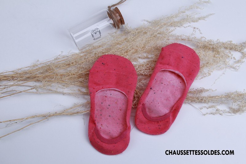 Chaussette Basse Femme Chaussette Basse Coupée Yarn Dame Invisible Le Nouveau Nouvelles Arrivées Pure Jaune Clair