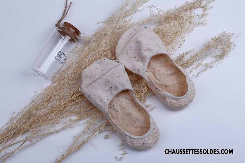 Chaussette Basse Femme Chaussette Basse Coupée Yarn Dame Invisible Le Nouveau Nouvelles Arrivées Pure Jaune Clair