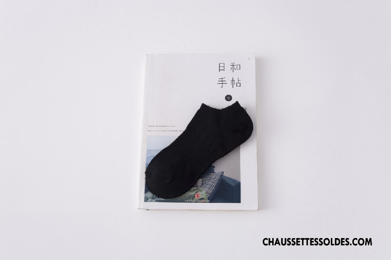 Chaussette Basse Femme Chaussette Basse Coupée Été Chaussette Courte Plaine 100% Coton Frais Pure Vert Clair