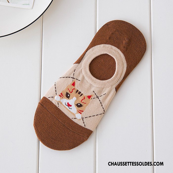 Chaussette Basse Femme Chaussette Courte 100% Coton Le Nouveau Chaussette Basse Coupée Antidérapant Invisible Bordeaux
