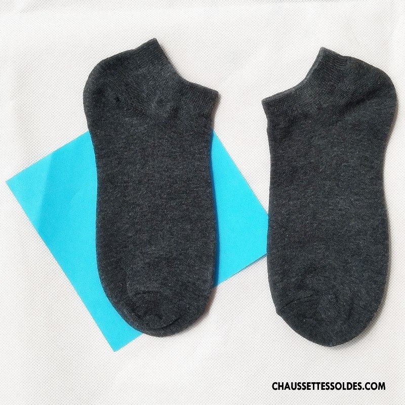 Chaussette Basse Femme Chaussette Courte Nouvelles Arrivées Chaussette Basse Coupée Tous Les Assortis Homme Lovers Pure Gris Clair