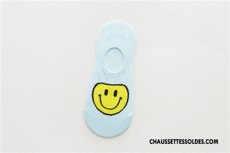 Chaussette Basse Femme Chaussette Courte Printemps Frais Antidérapant Silicone Invisible Rose