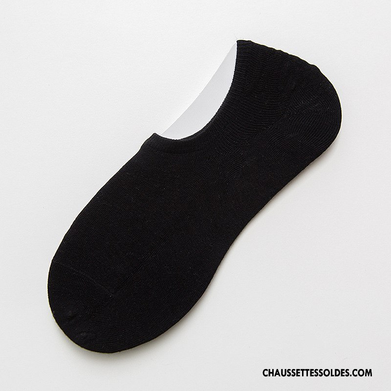 Chaussette Basse Femme Chaussettes En Coton Chaussette Basse Coupée Invisible Matelassé Haute Qualité 100% Coton Pure Blanc