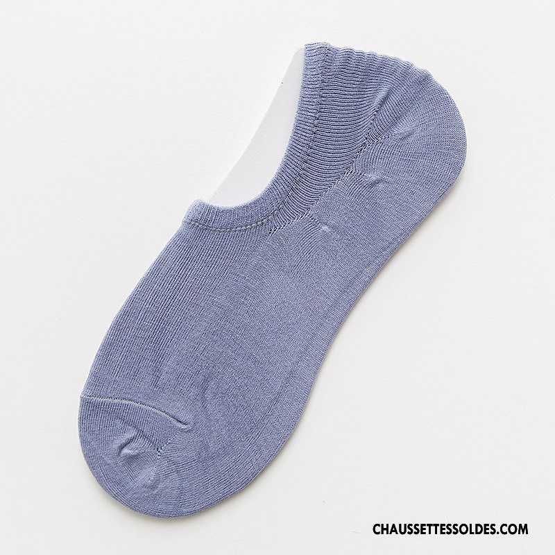 Chaussette Basse Femme Chaussettes En Coton Chaussette Basse Coupée Invisible Matelassé Haute Qualité 100% Coton Pure Blanc