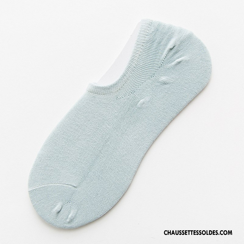 Chaussette Basse Femme Chaussettes En Coton Chaussette Basse Coupée Invisible Matelassé Haute Qualité 100% Coton Pure Blanc