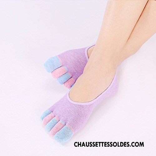 Chaussette Basse Femme Coton Bio Silicone Antidérapant Invisible Le Nouveau Chaussette Basse Coupée Bleu Clair