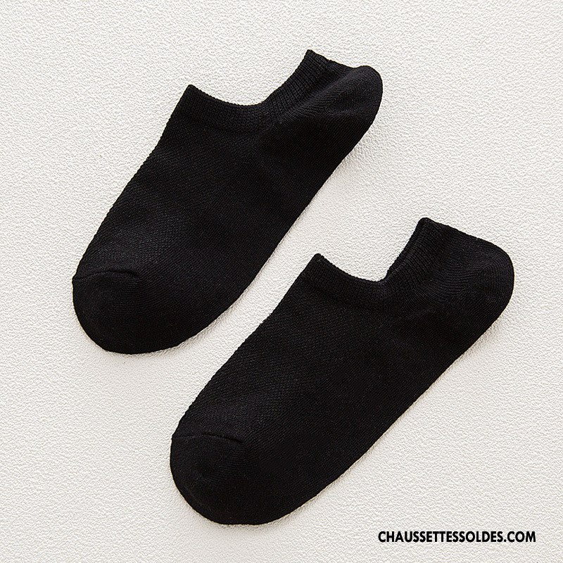 Chaussette Basse Femme Courte Cuisse Fishnet Chaussette Basse Coupée Dame Respirant Été Rose