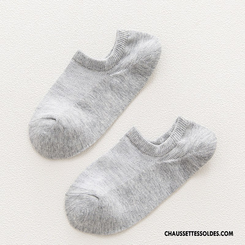 Chaussette Basse Femme Courte Cuisse Fishnet Chaussette Basse Coupée Dame Respirant Été Rose