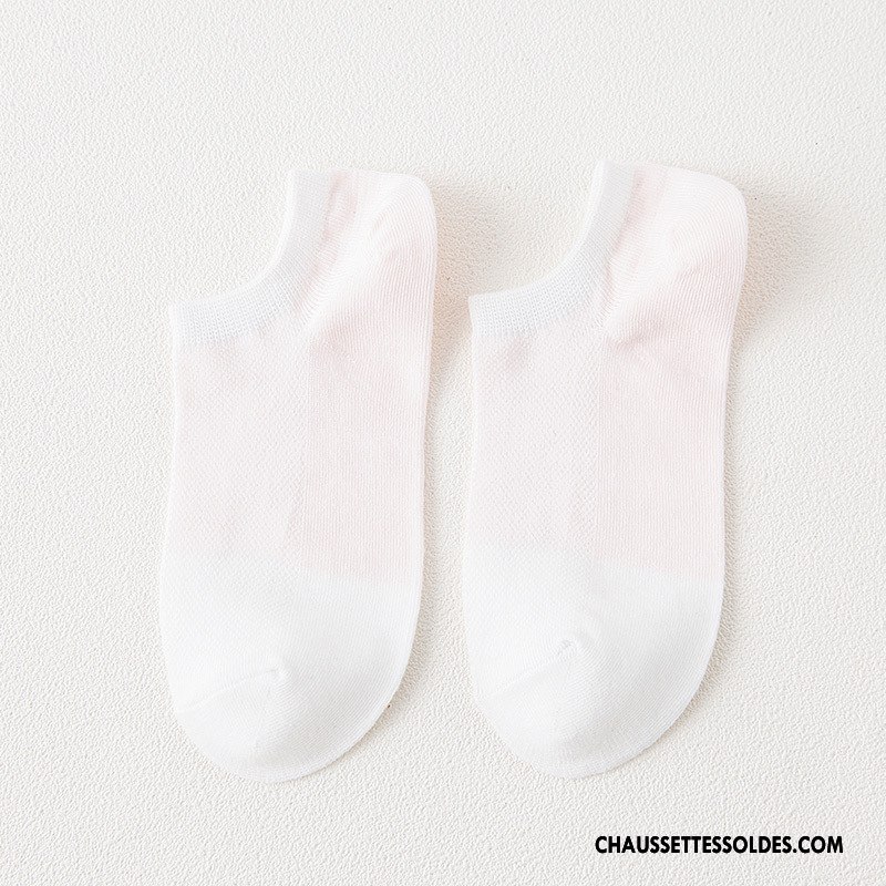 Chaussette Basse Femme Courte Grille Kaki Rayé Toutes Les Saisons Frais