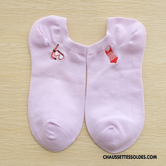 Chaussette Basse Femme Créatif Légère Nouvelles Arrivées Chaussette Basse Coupée Dessin Animé Été Violet