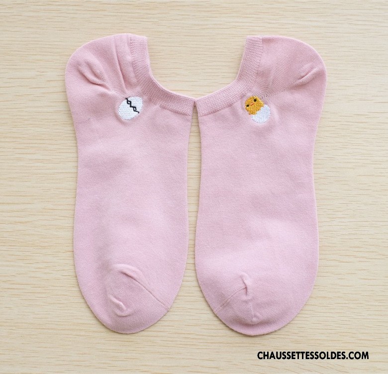 Chaussette Basse Femme Créatif Légère Nouvelles Arrivées Chaussette Basse Coupée Dessin Animé Été Violet