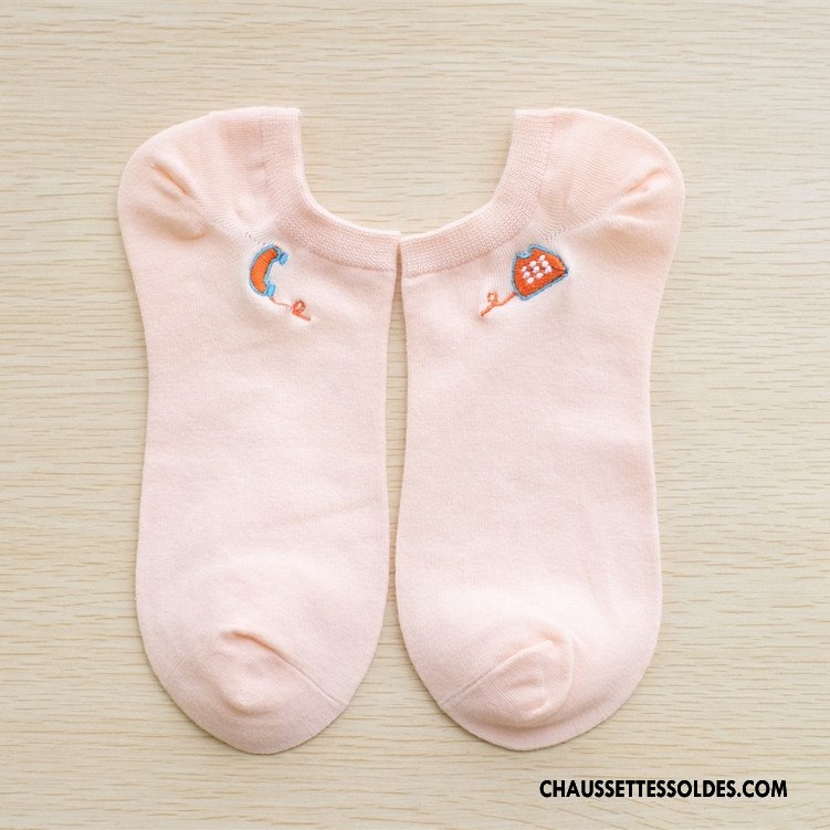 Chaussette Basse Femme Créatif Légère Nouvelles Arrivées Chaussette Basse Coupée Dessin Animé Été Violet