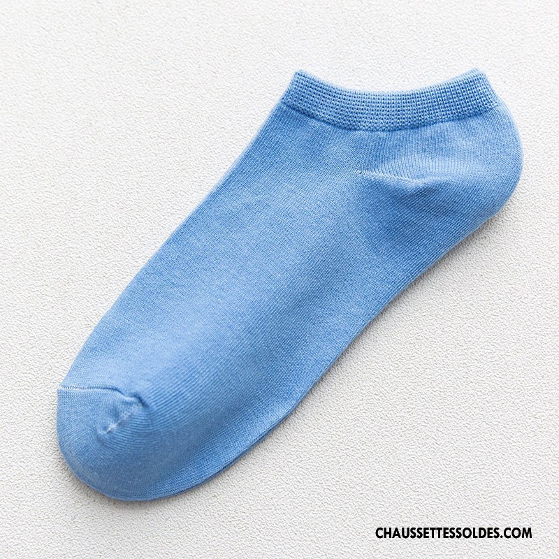 Chaussette Basse Femme Dame Chaussette Courte Charmant Été Antidérapant Chaussettes En Coton Pure Gris Clair
