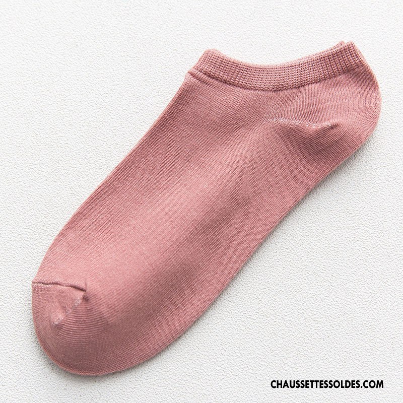 Chaussette Basse Femme Dame Chaussette Courte Charmant Été Antidérapant Chaussettes En Coton Pure Gris Clair